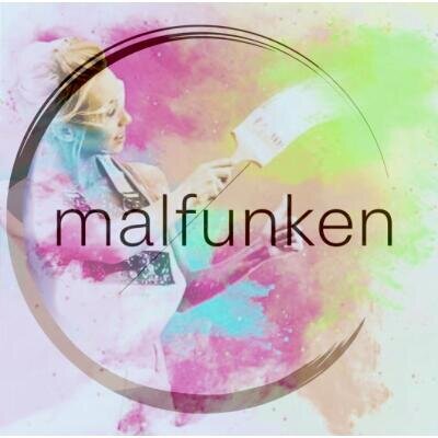 Logo malfunken Maltherapie & Coaching